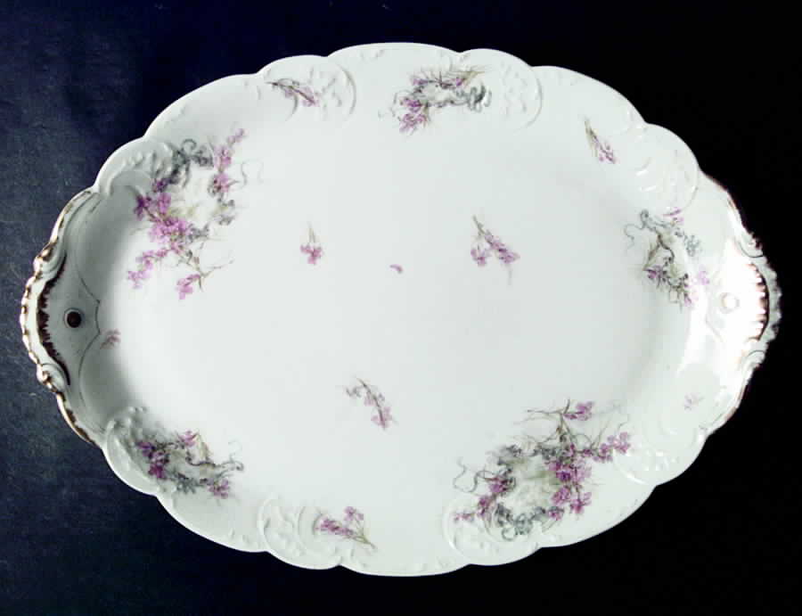 Schleiger 482-3 17" Oval Serving Platter by Haviland-1