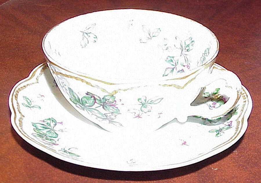 Schleiger 908-1 Flat Cup & Saucer Set by Haviland-1