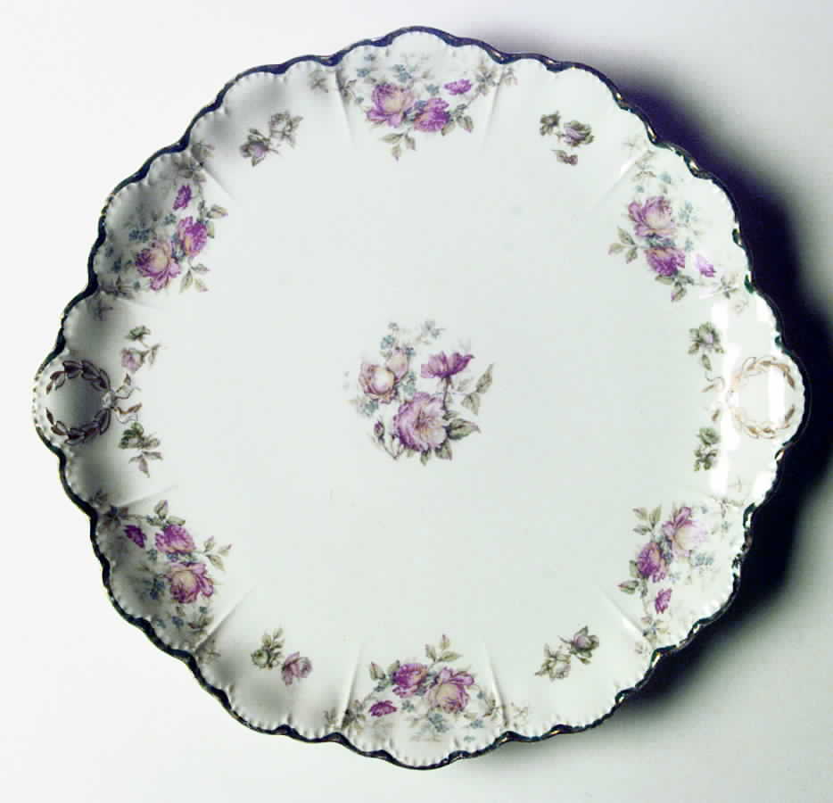 Schleiger 1144 Handled Cake Plate by Haviland-1