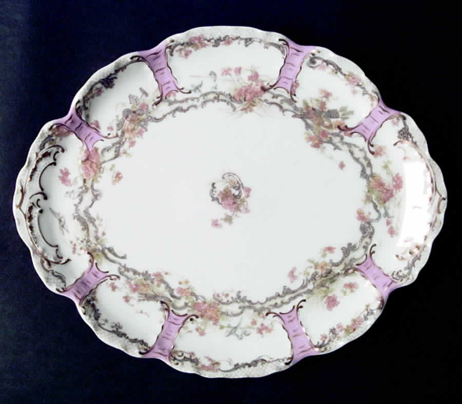 H1892 10" Oval Serving Platter by Haviland-1