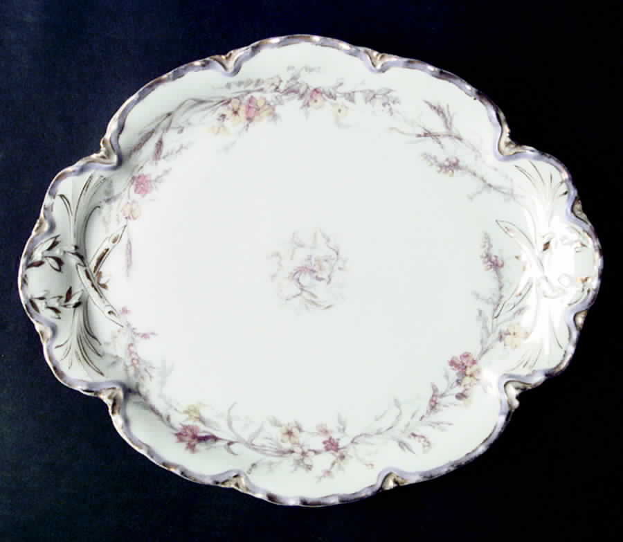 H1893 10" Oval Serving Platter by Haviland-1