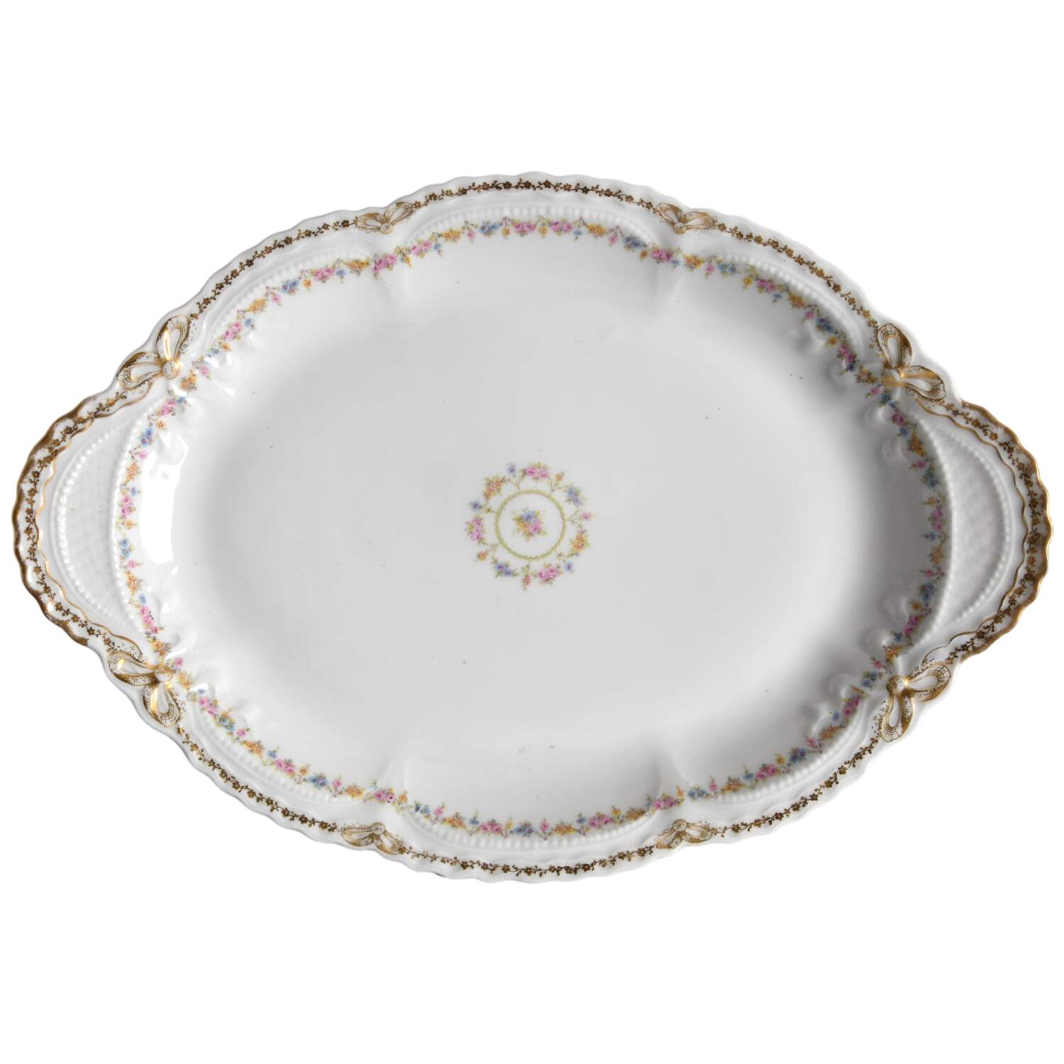 Schleiger 630-3 14" Oval Serving Platter by Haviland-1