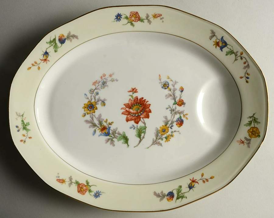 Pierrefonds 15" Oval Serving Platter by Haviland-1