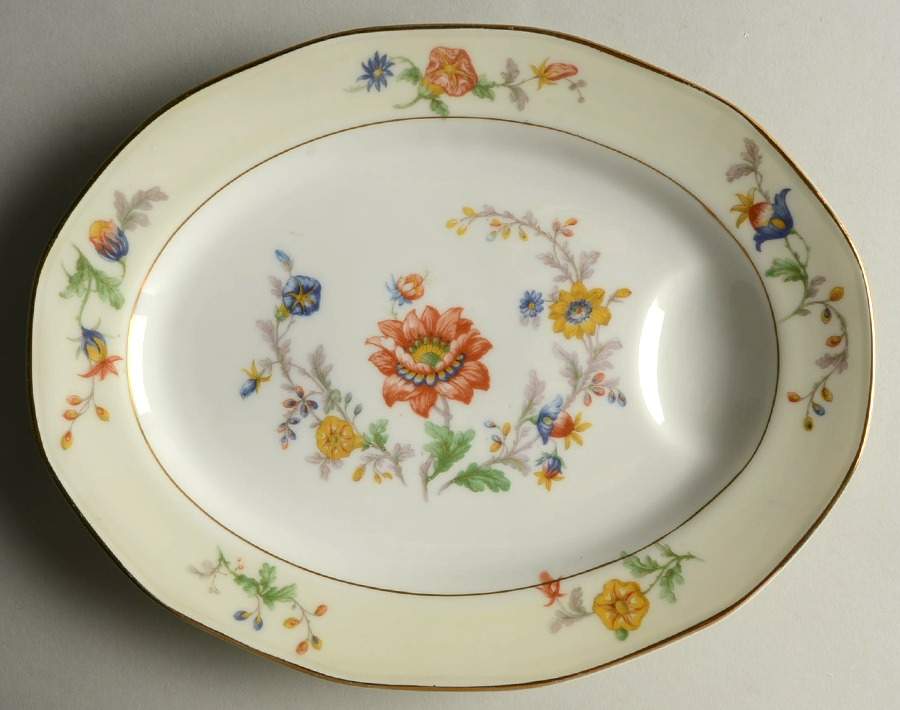 Pierrefonds 11" Oval Serving Platter by Haviland-1