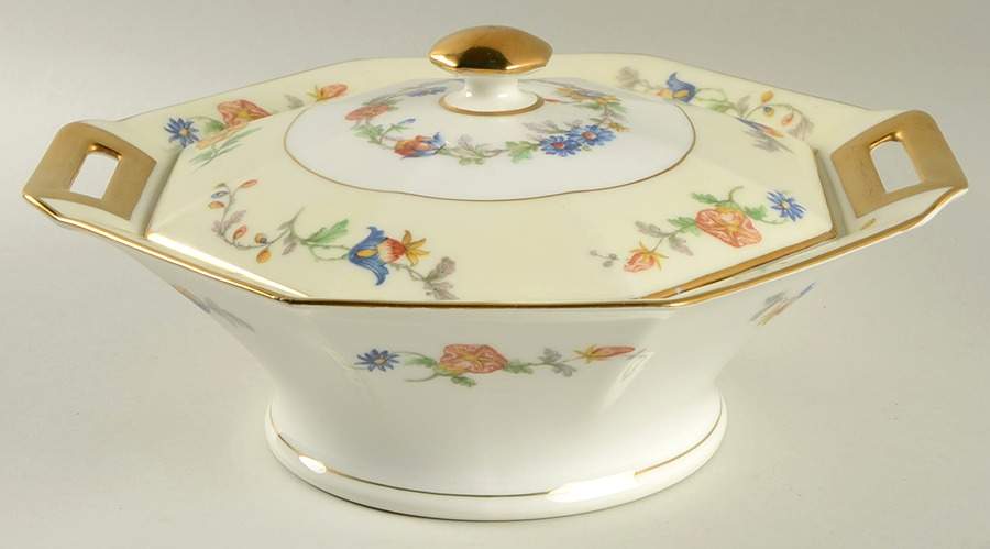Pierrefonds Octagonal Covered Vegetable by Haviland-1