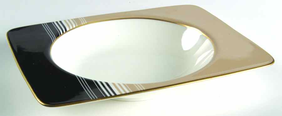 Complements Black Large Rim Soup Bowl by Daniel Hechter-1