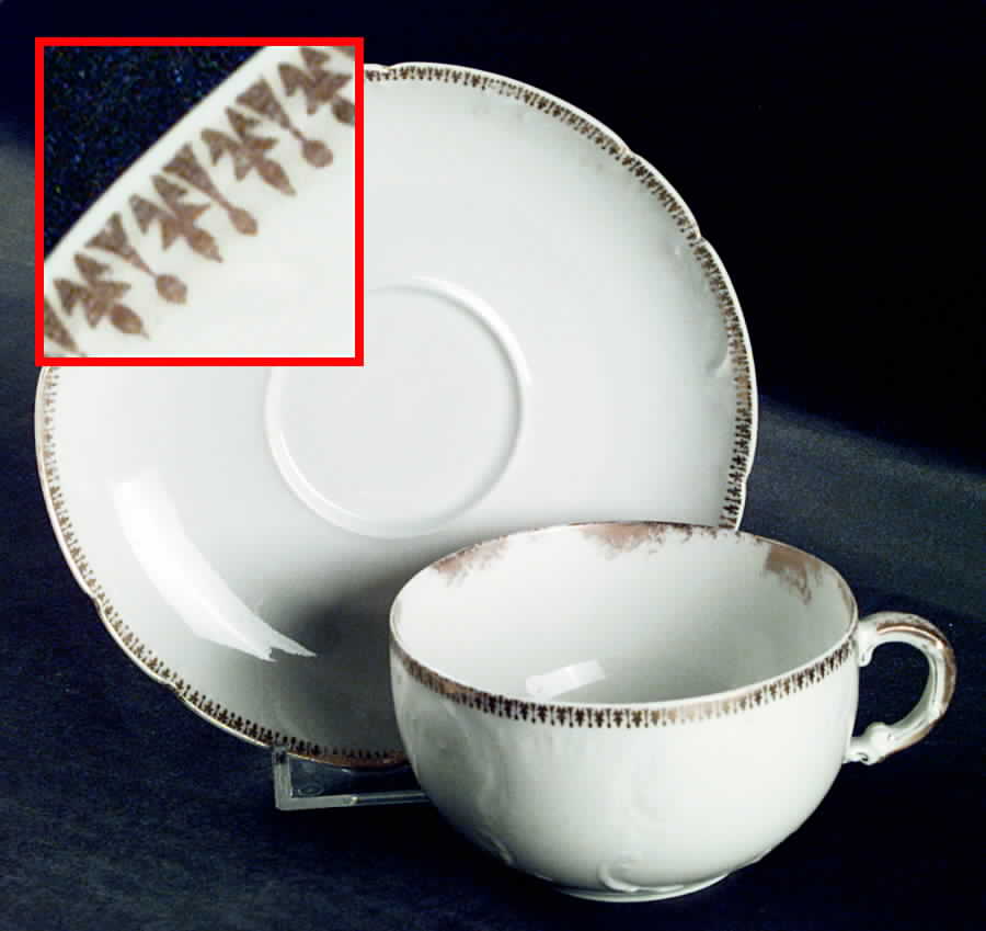 Schleiger 831-1 Flat Cup & Saucer Set by Haviland-1