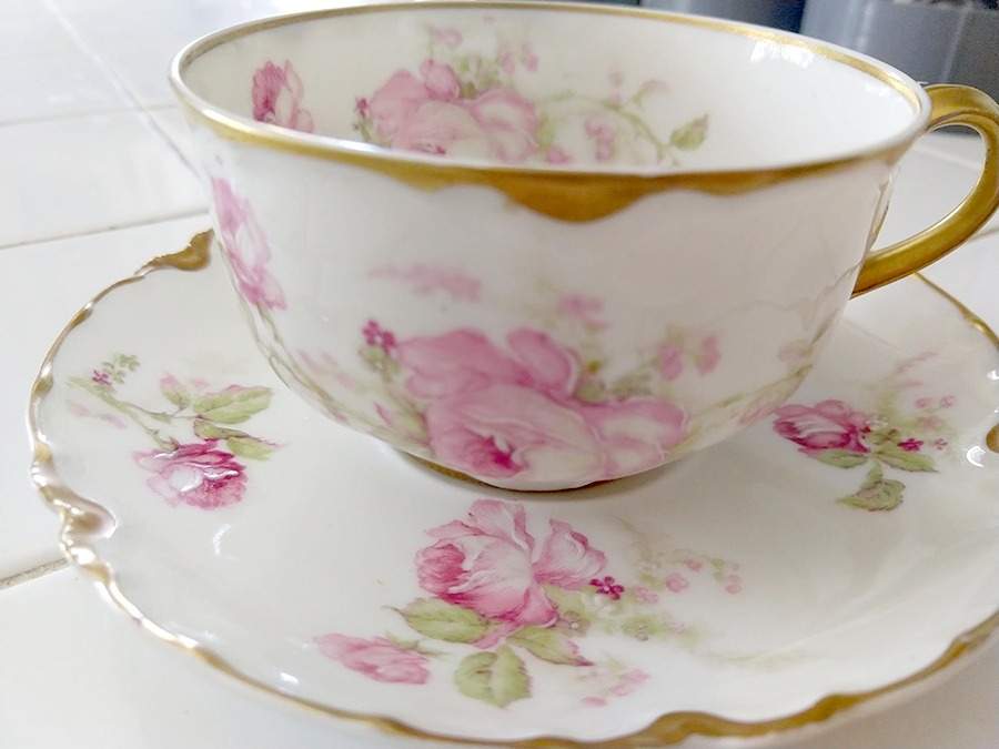 Schleiger 257-3 Flat Cup & Saucer Set by Haviland-1