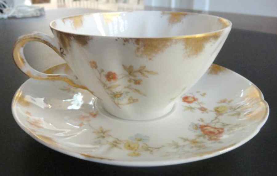 H1980 Flat Cup & Saucer Set by Haviland-1