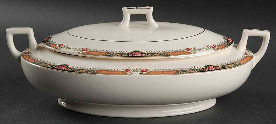 HLC1524 Oval Covered Vegetable by Homer Laughlin -1