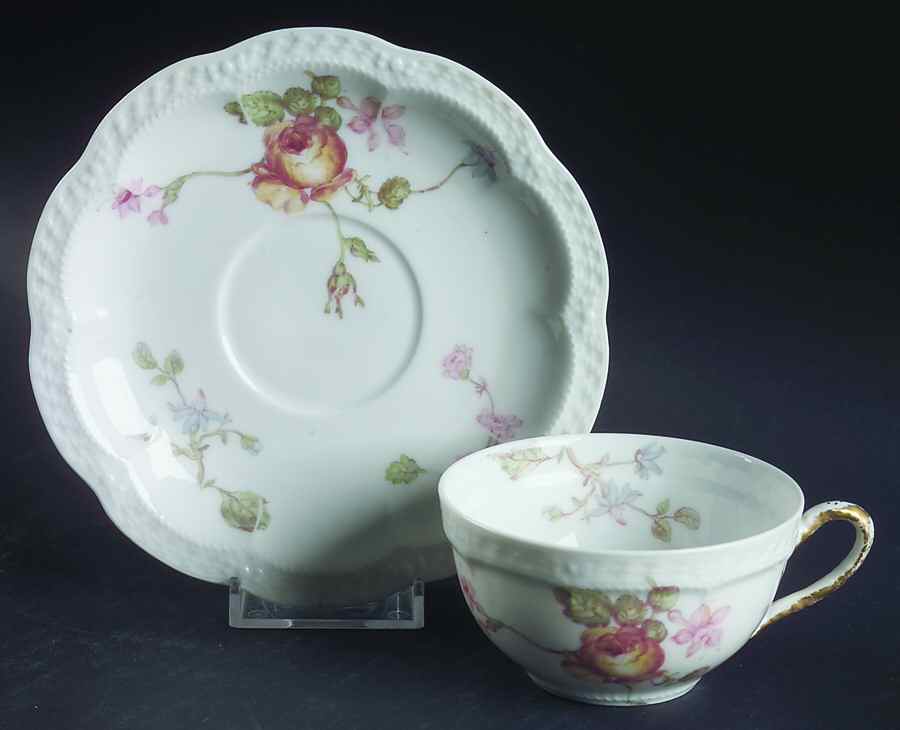 H2038 Flat Cup & Saucer Set by Haviland-1
