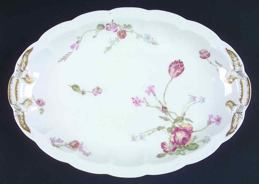H2038 14" Oval Serving Platter by Haviland-1
