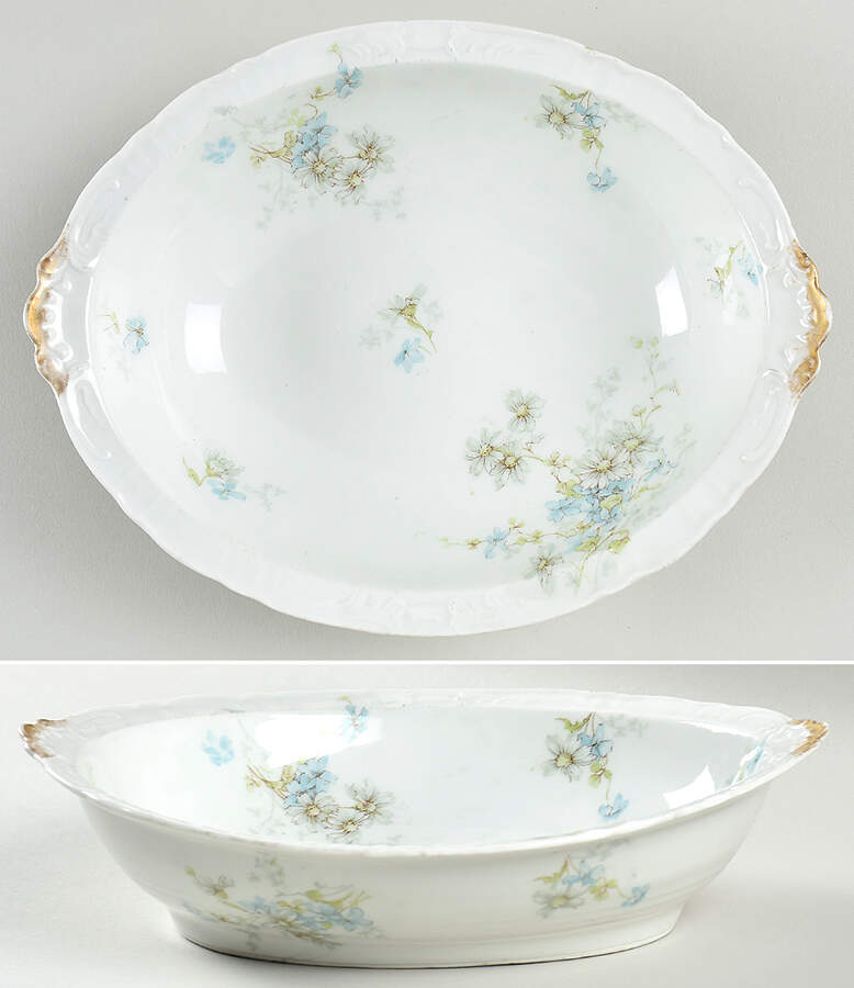 Schleiger 331-2 9" Oval Vegetable Bowl by Haviland-1