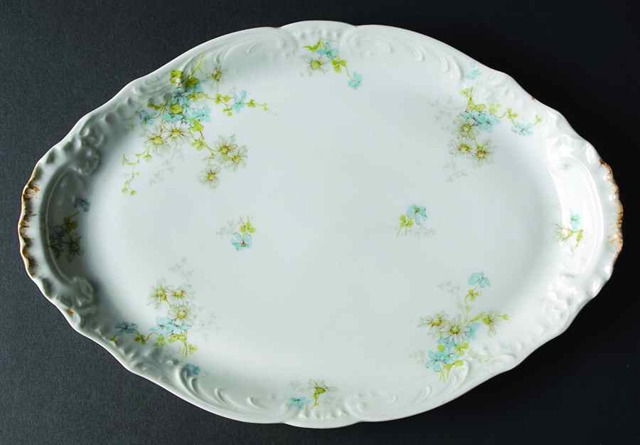 Schleiger 331-2 14" Oval Serving Platter by Haviland-1