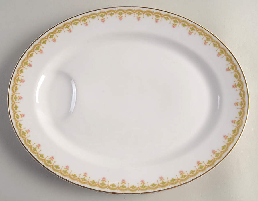 H2052 13" Oval Serving Platter by Haviland-1