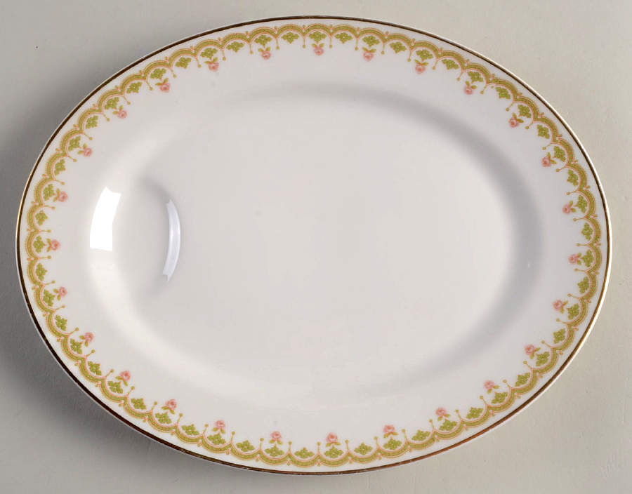 H2052 11" Oval Serving Platter by Haviland-1