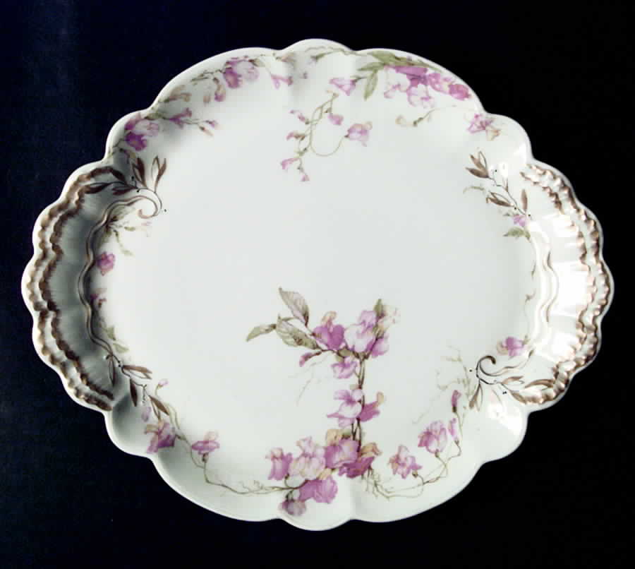 Schleiger 258-1 10" Oval Serving Platter by Haviland-1