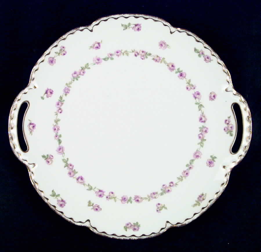 Schleiger 526-1 Handled Cake Plate by Haviland-1