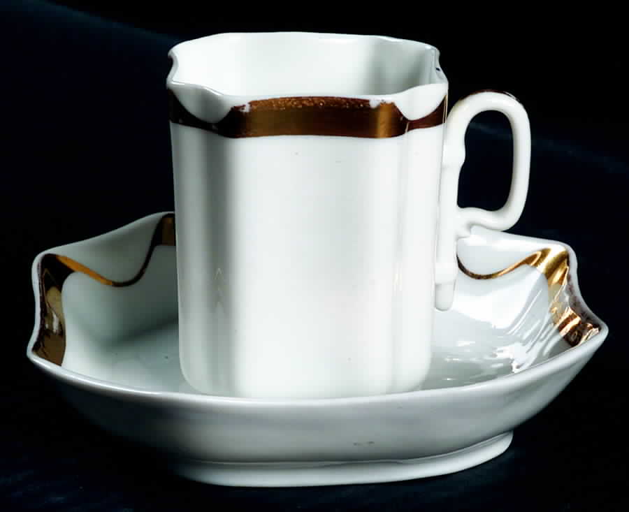 H2138 Flat Demitasse Cup & Saucer Set by Haviland-1