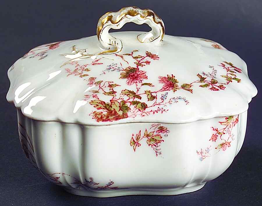 Schleiger 1157-2 Butter Box & Lid by Haviland-1