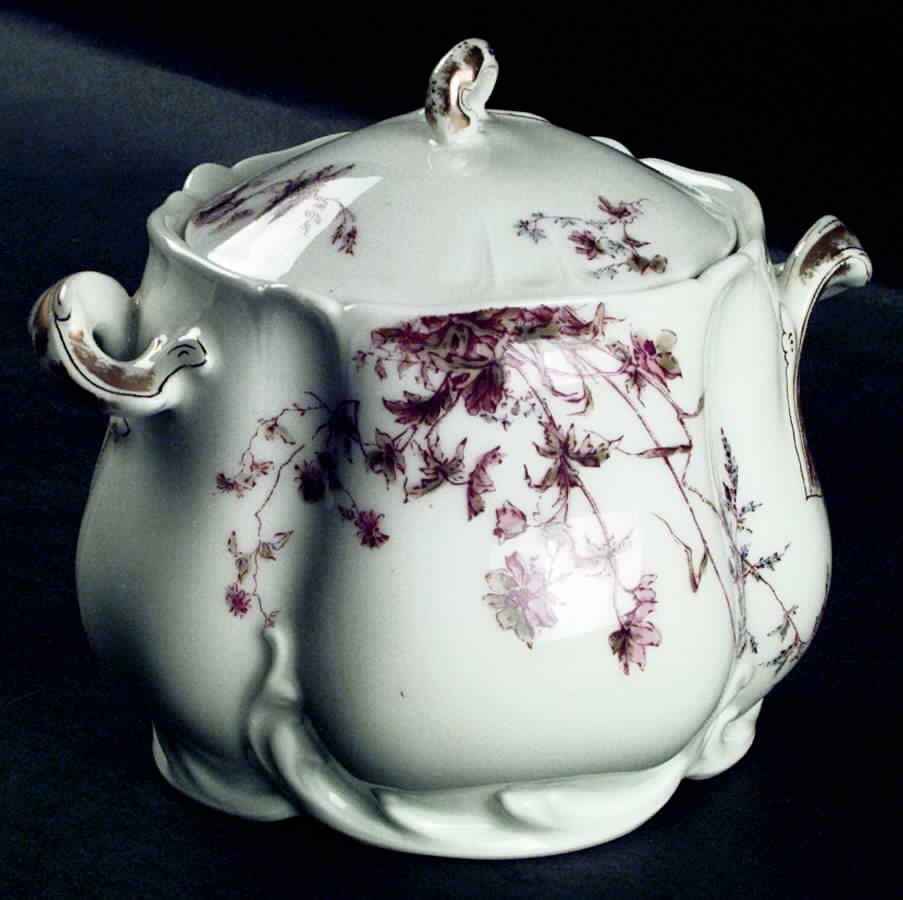 Schleiger 1157-4 Sugar Bowl & Lid by Haviland-1