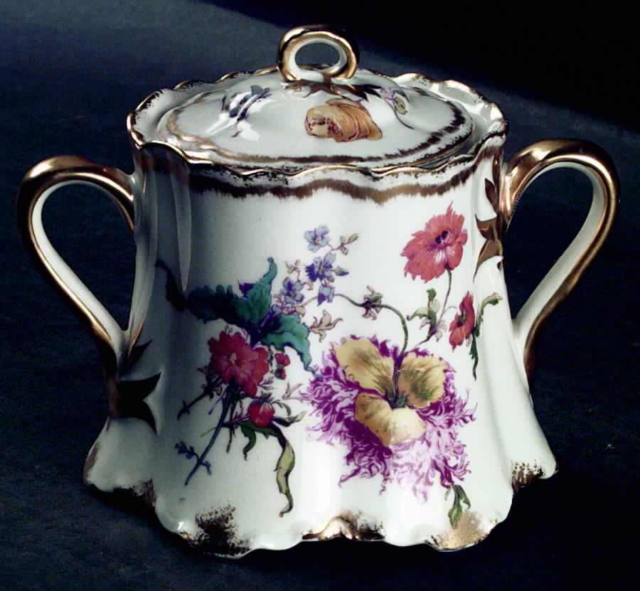 H2158 Sugar Bowl & Lid by Haviland-1