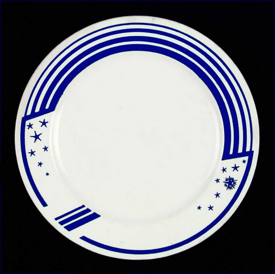 The Constellation Blue Salad Plate by Homer Laughlin -1