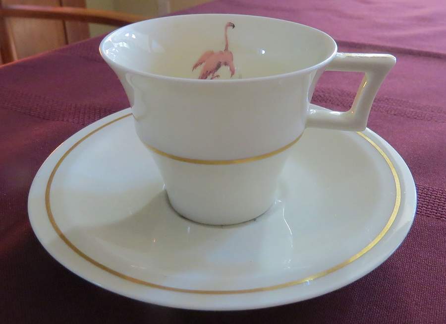 H2160 Flat Cup & Saucer Set by Haviland-1