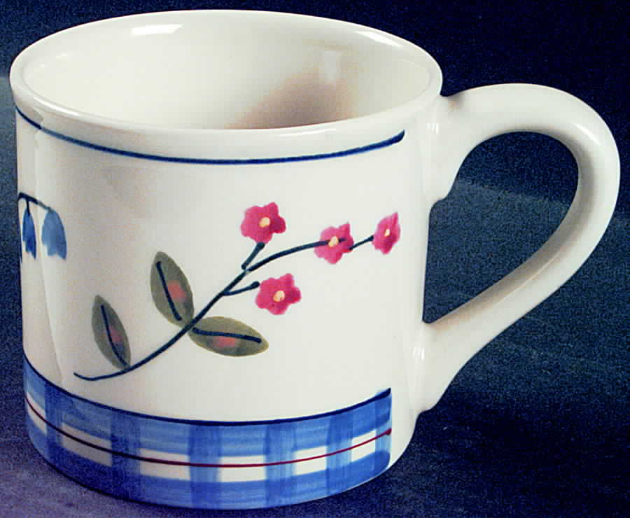 Blue Trellis Mug by Hartstone-1