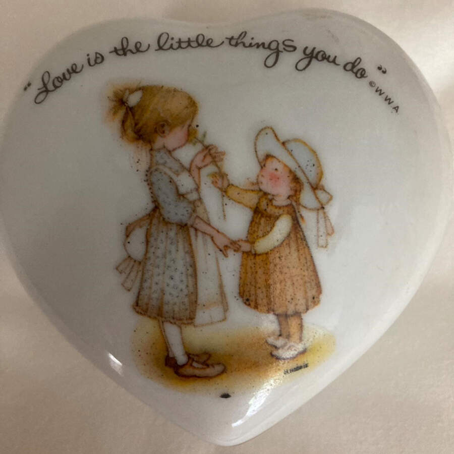 Holly Hobbie Small Heart Shape Box & Lid by Holly Hobbie-1