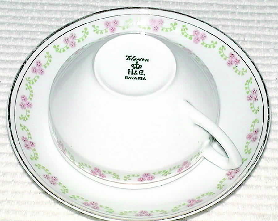 6014 Flat Cup & Saucer Set by Heinrich - H&C-1