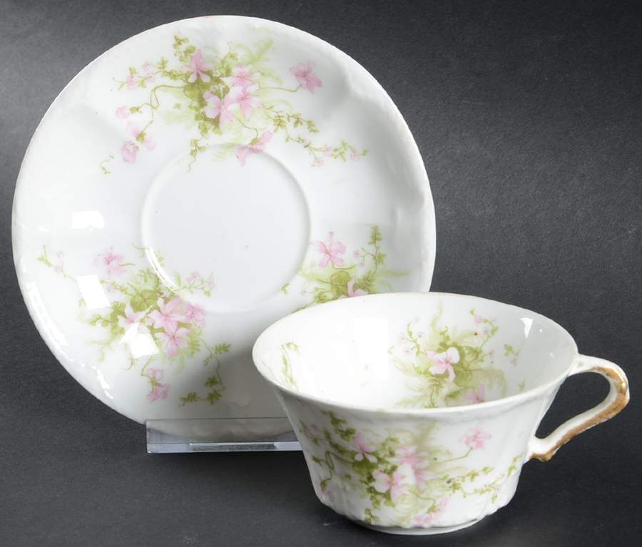 Schleiger 146-3 Flat Cup & Saucer Set by Haviland-1