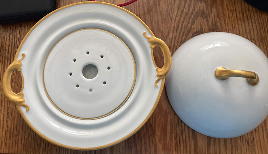 H2178 Round Covered Butter by Haviland-1
