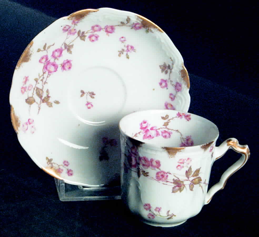 Schleiger 679-2 Flat Demitasse Cup & Saucer Set by Haviland-1