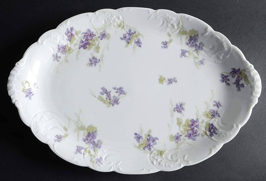 Schleiger 253-1 15" Oval Serving Platter by Haviland-1
