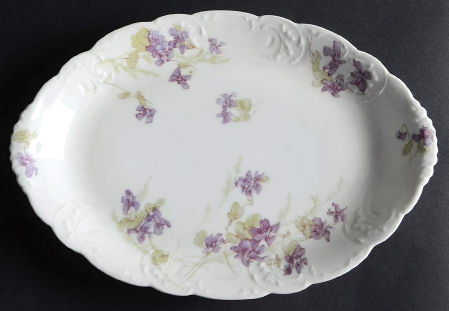 Schleiger 253-1 11" Oval Serving Platter by Haviland-1