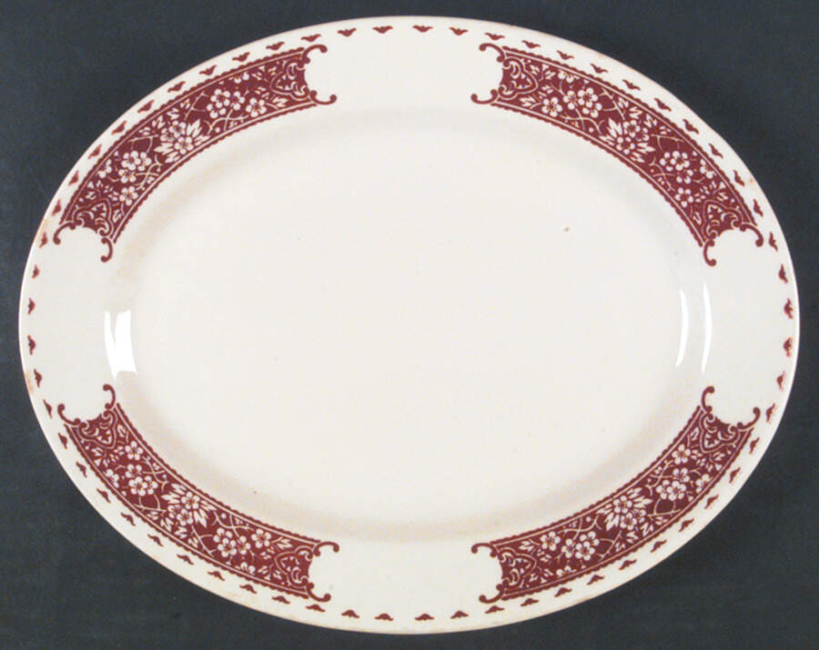HLC2222 13" Oval Serving Platter by Homer Laughlin -1