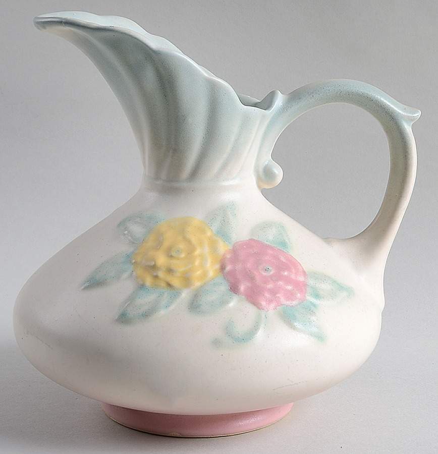 Camellia Open Rose 7" Ewer by Hull-1