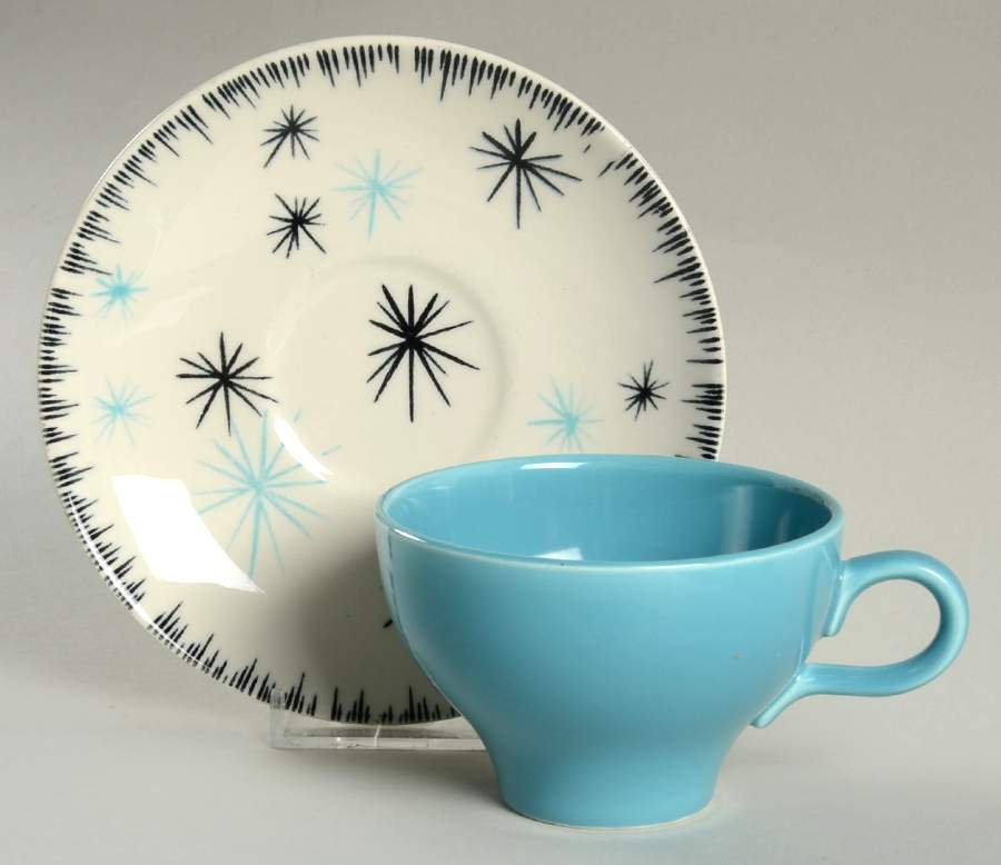 HLC1850 Footed Cup & Saucer Set by Homer Laughlin -1