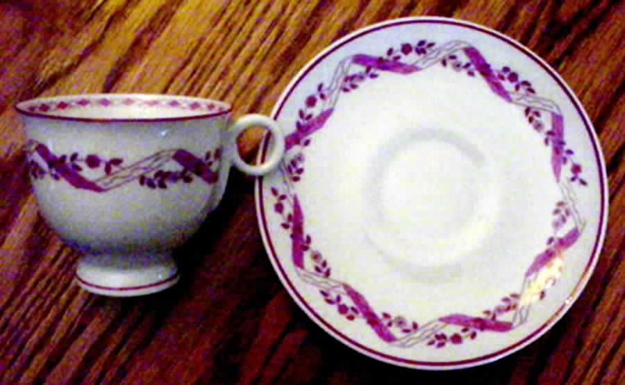 Holmsford Footed Cup & Saucer Set by Haviland-1