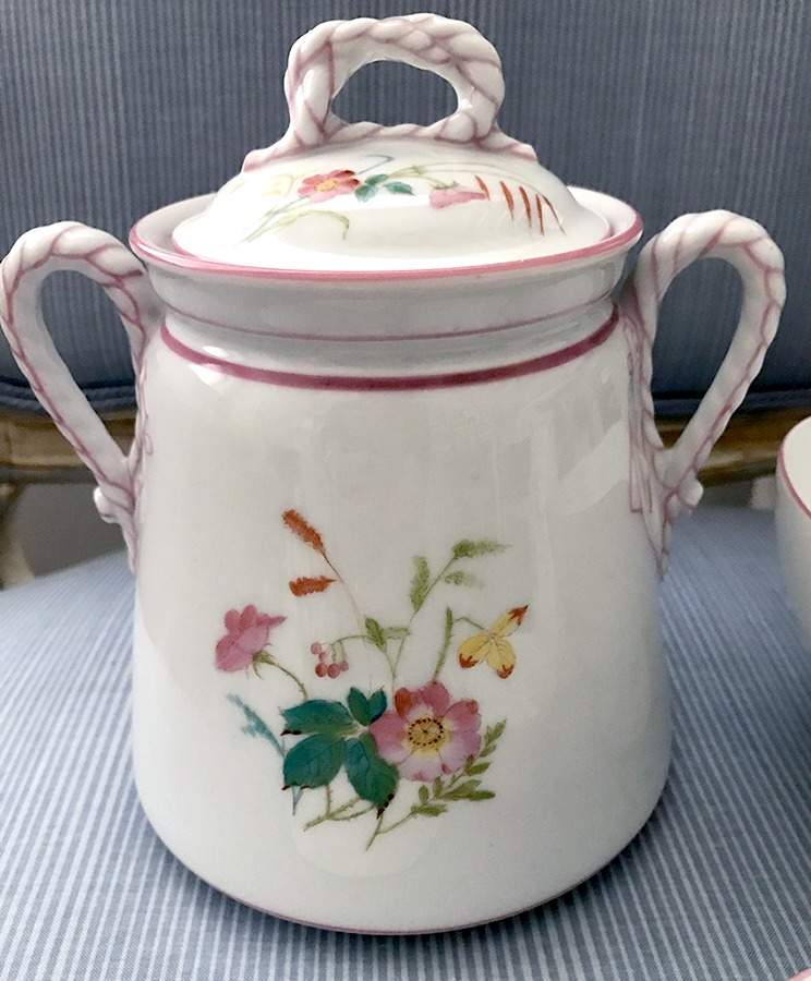 H2263 Sugar Bowl & Lid by Haviland-1