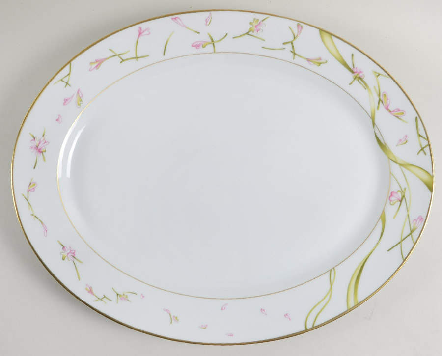 Amaryllis 15" Oval Serving Platter by Haviland-1