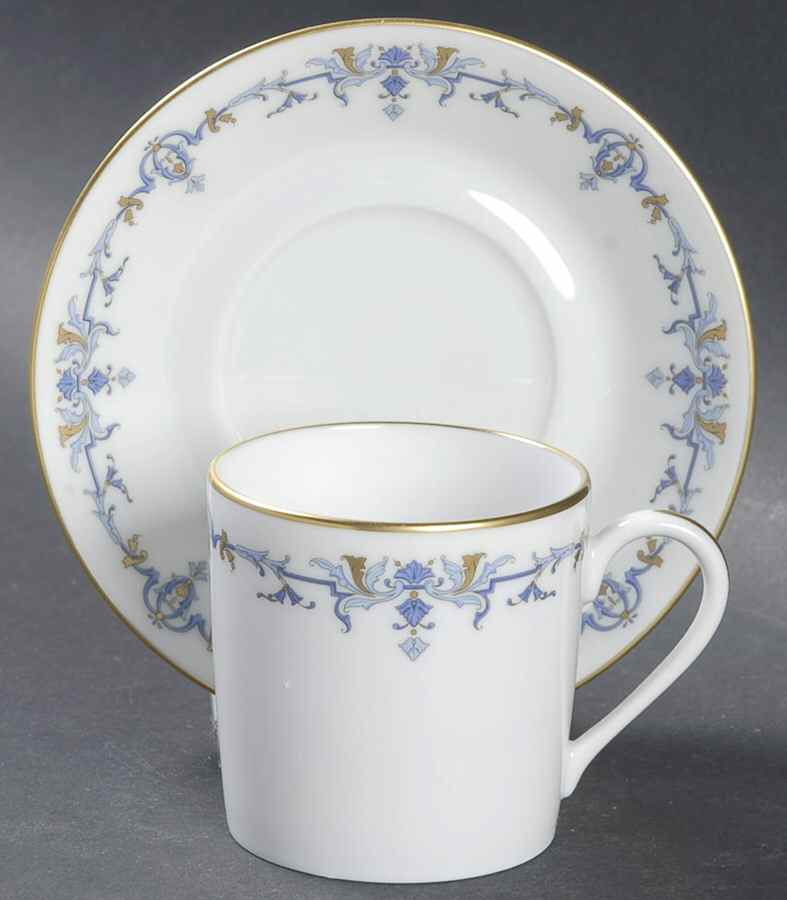 Marthe Flat Demitasse Cup & Saucer Set by Haviland-1