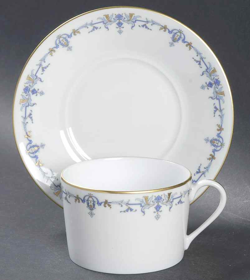 Marthe Flat Cup & Saucer Set by Haviland-1