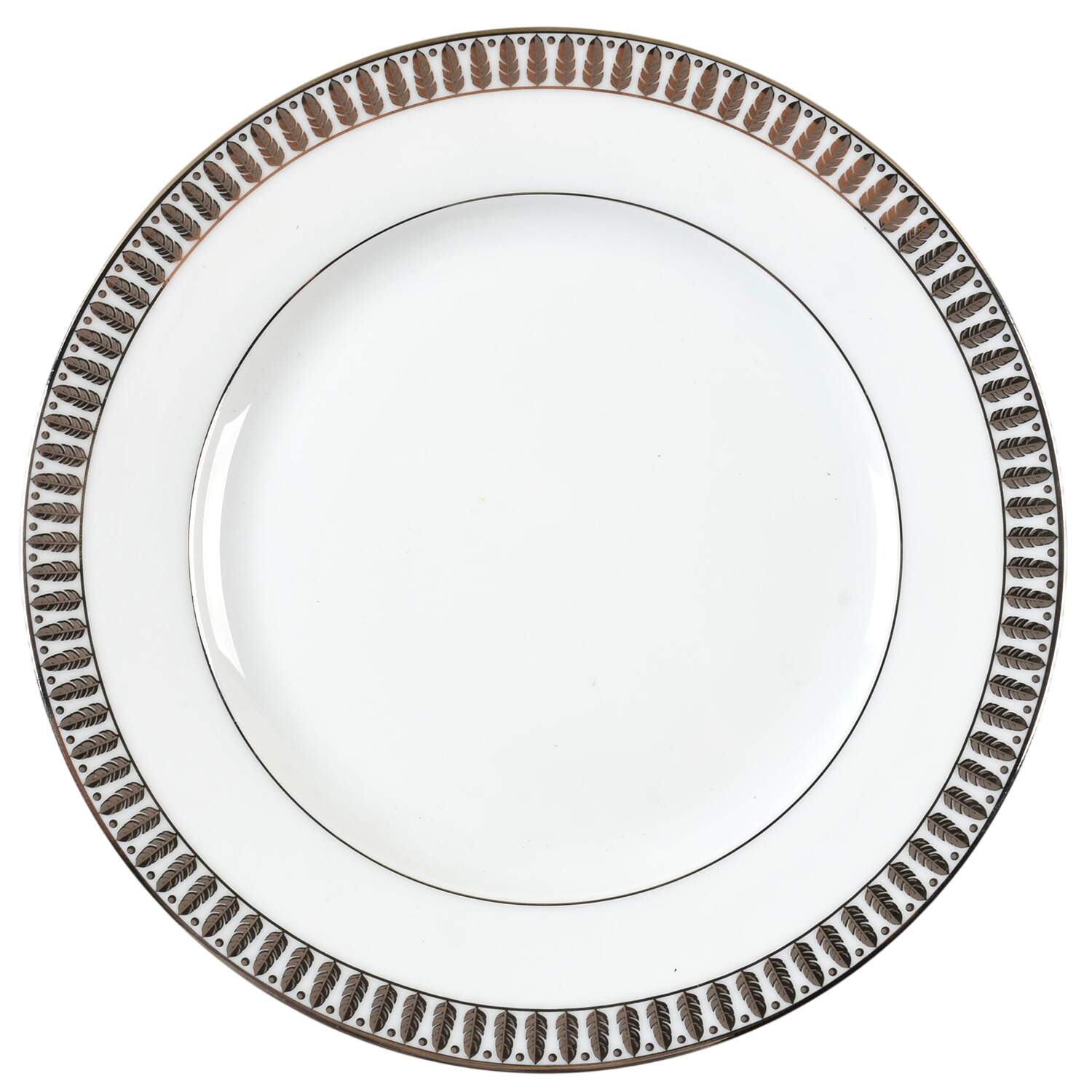 Plumes Platinum Salad Plate by Haviland-1