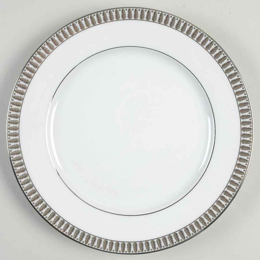 Plumes Platinum Dessert Luncheon Plate by Haviland-1