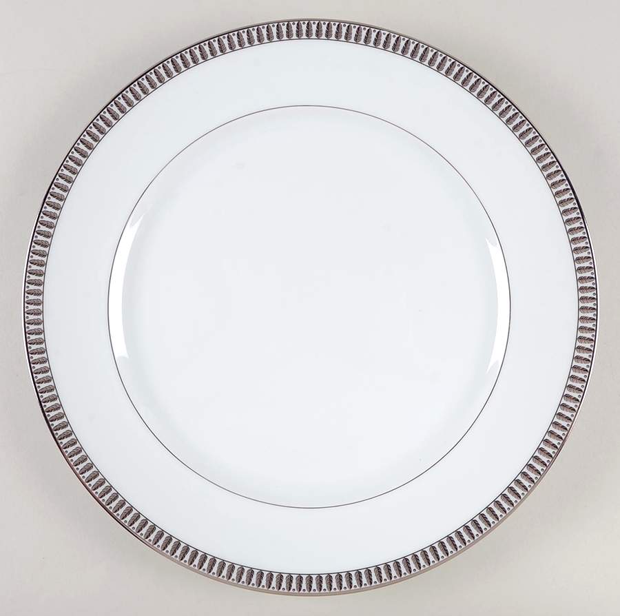 Plumes Platinum 12" Chop Plate (Round Platter) by Haviland-1