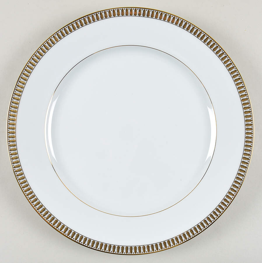 Plumes or (Gold) 12" Chop Plate (Round Platter) by Haviland-1