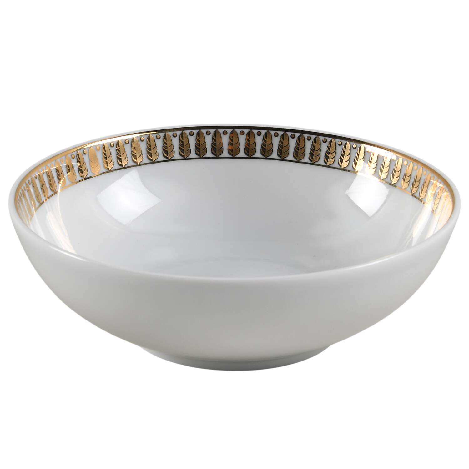Plumes or (Gold) Coupe Cereal Bowl by Haviland-1