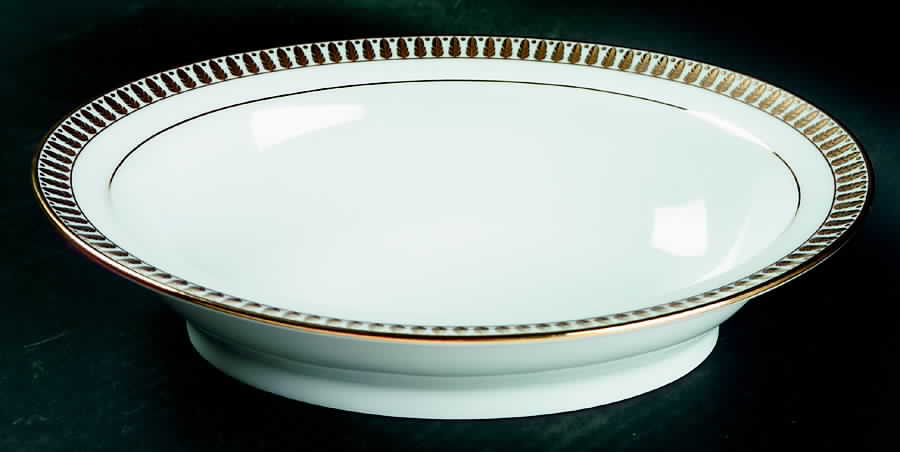Plumes or (Gold) 9" Oval Vegetable Bowl by Haviland-1